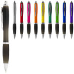 Nash ballpoint pen coloured barrel and black grip (black ink)