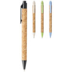 Midar cork and wheat straw ballpoint pen (black ink)