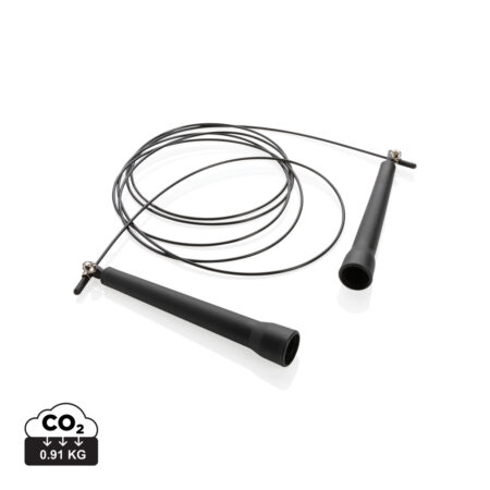 Adjustable jump rope in pouch