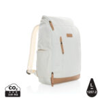 Impact AWARE™ 16 oz. recycled canvas 15" laptop backpack