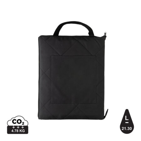 Impact Aware™ RPET foldable quilted picnic blanket