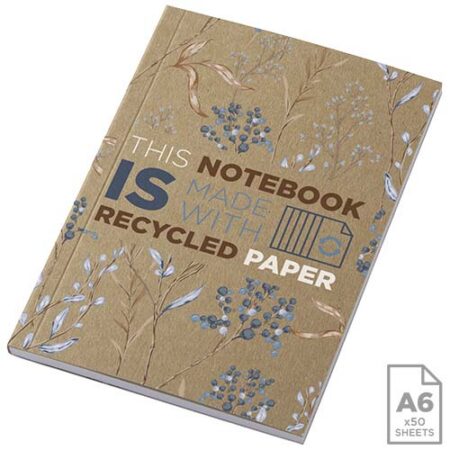 Novella Austen A6 recycled soft cover kraft notebook - 50 sheets
