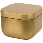 Tindra square tin candle with vanilla aroma