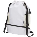 Nomad GRS recycled sports drawstring bag with bottom compartment 18L