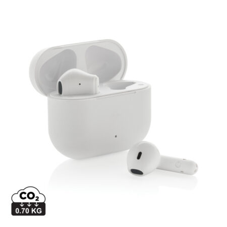 Tunevo RCS recycled plastic wireless earbuds