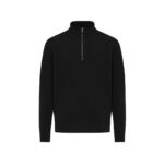 IQONIQ Elgon recycled cotton quarter zip sweater