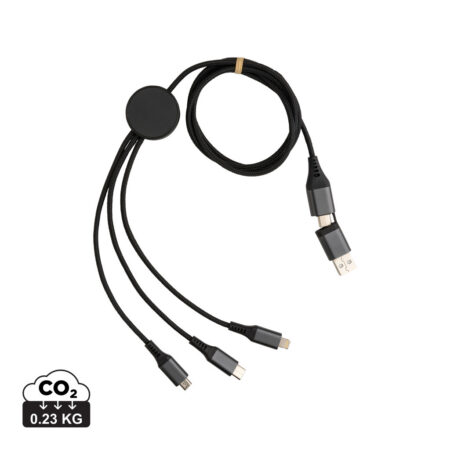 Terra 60W RCS recycled aluminium 120cm 6-in-1 cable