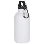Oregon 400 ml sublimation RCS recycled single wall stainless steel water bottle with carabiner