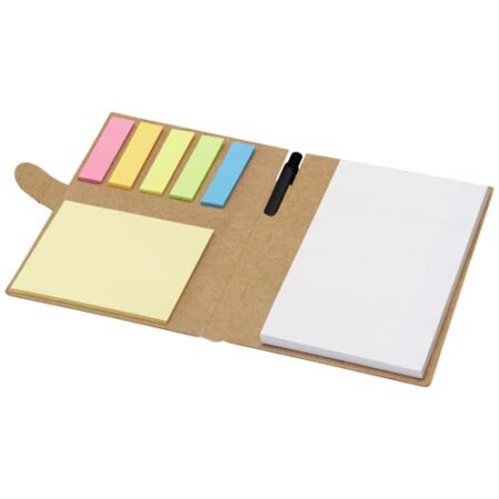 Swift sticky notes booklet with ballpoint pen (black ink)