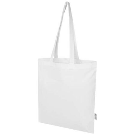 Madras Blend 140 g/m² GRS recycled cotton tote bag 7L