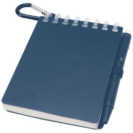 Lig Mini recycled outdoor soft cover notebook and ballpoint pen set (black ink)
