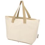 Sierra 140 g/m² GRS recycled foldable cotton tote bag 7L