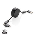 Terra RCS recycled aluminium retractable 6 in 1 60W cable