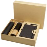 Carmen A5 hard cover notebook and ballpoint pen gift set (black ink)