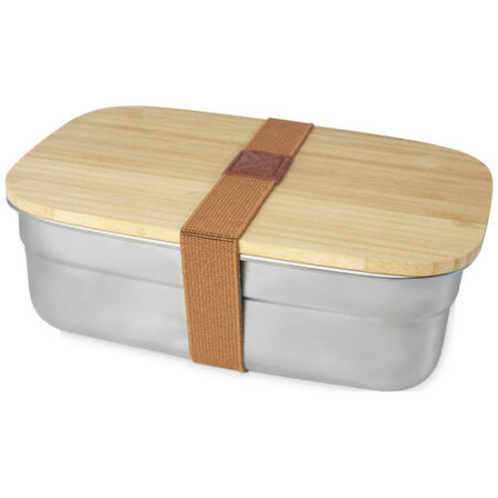 Tite 700 ml stainless steel lunch box with bamboo lid