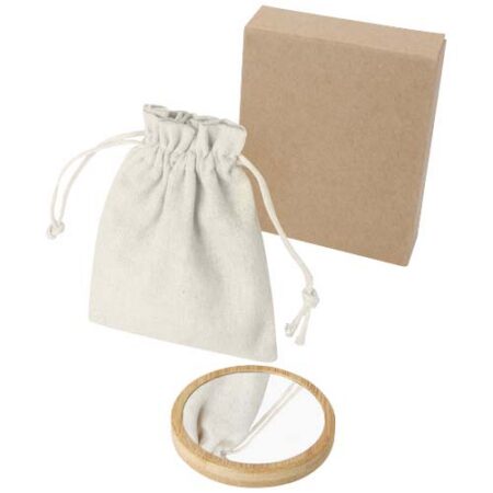 Lustre bamboo mirror