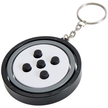Spinx recycled plastic gyroscope fidget keychain