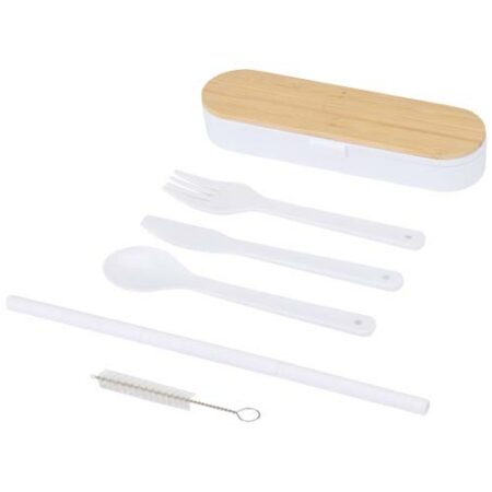 Runa cutlery set with bamboo lid