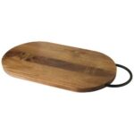 Julienne acacia wood chopping board with handle