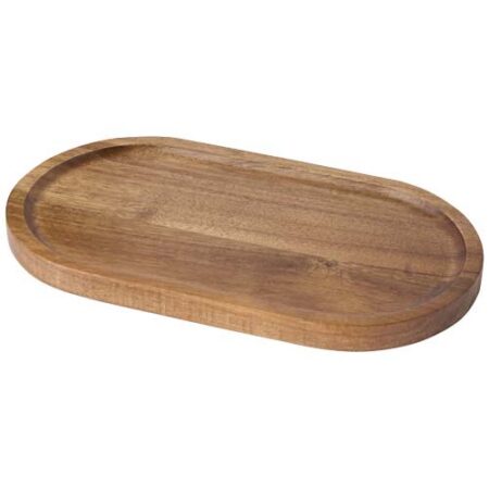 Edge acacia wood serving tray