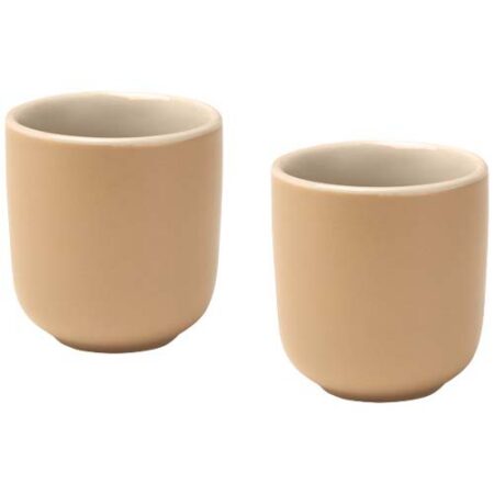 Male 90 ml ceramic espresso cups with matt finish - set of 2