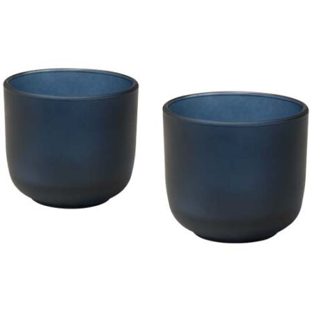Male 200 ml glass cups with matt finish - set of 2