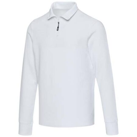 Zeus long sleeve unisex half zip polo