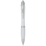 Nash RCS recycled plastic ballpoint pen with coloured barrel and grip (black ink)