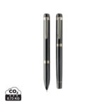 Swiss peak OSLO recycled stainless steel deluxe pen set