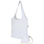 Madras Blend 140 g/m² GRS recycled foldable cotton tote bag 7L