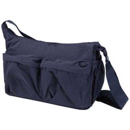 Calli 13" GRS recycled nylon laptop messenger bag