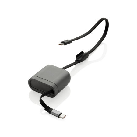 Spira RCS recycled retractable 100W fast charging cable