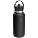 Hydro Flask Wide Mouth 946 ml insulated stainless steel water bottle with straw cap